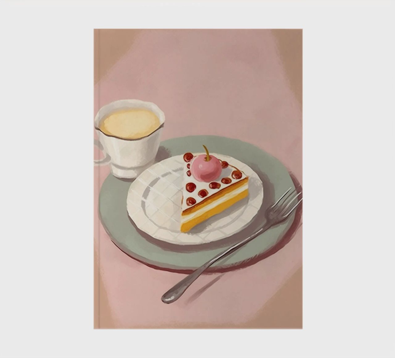 Enjoyment with coffee & cake notebook by Carinaprint