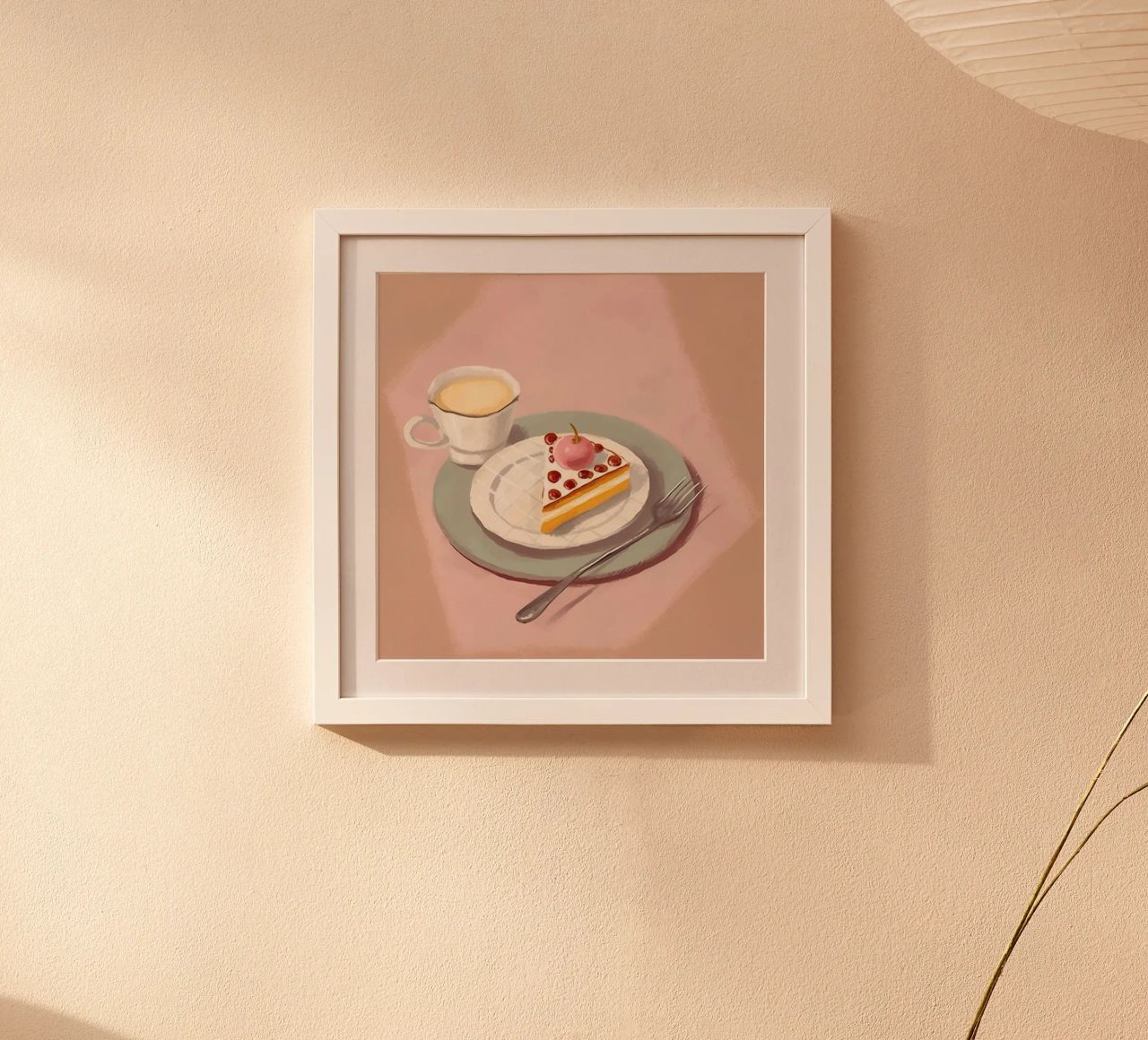 Enjoyment with coffee & cake poster by Carinaprint
