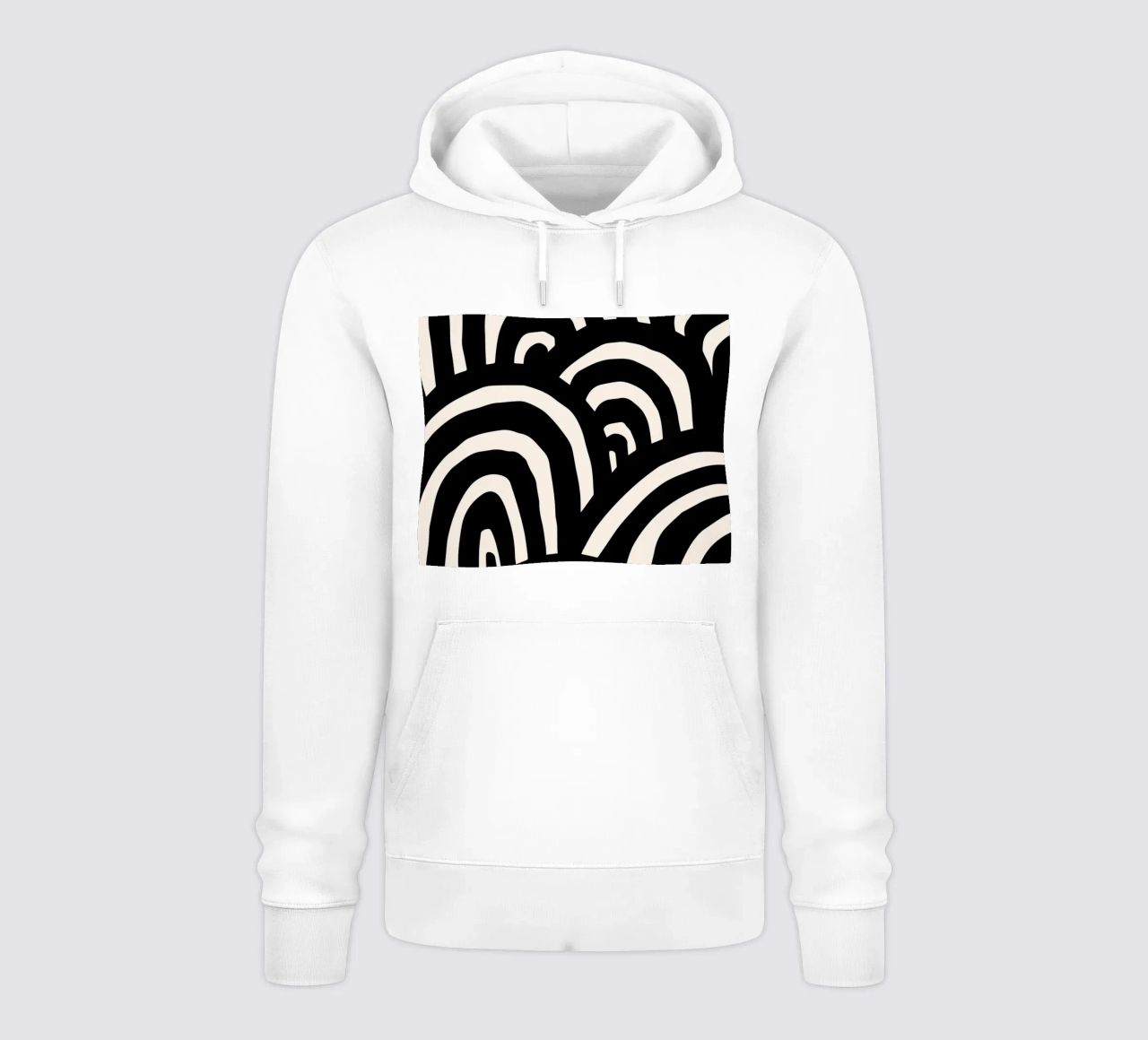 Linee astratte ondulate - Moderno e dinamico felpa con cappuccio da Whole©