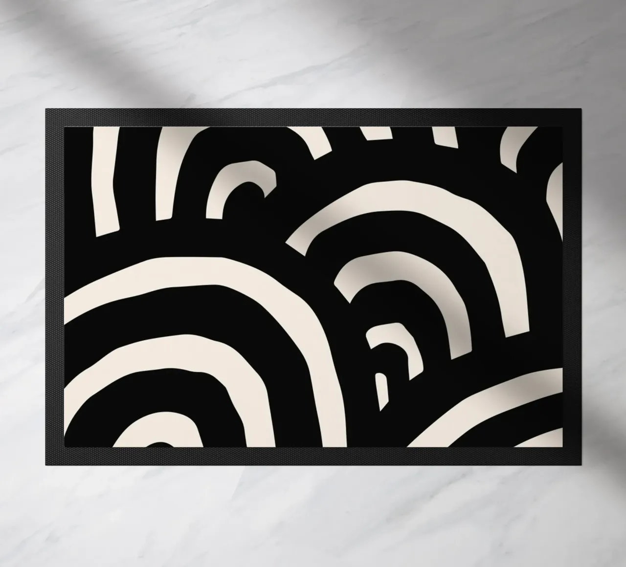 Abstract wavy lines - Modern & dynamic doormat by Whole©