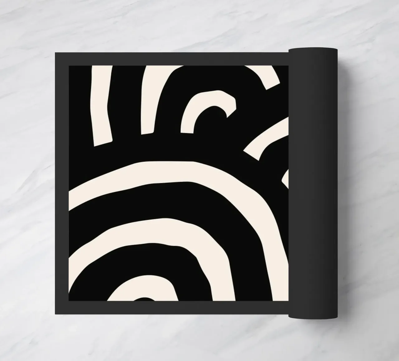 Abstract wavy lines - Modern & dynamic doormat by Whole©