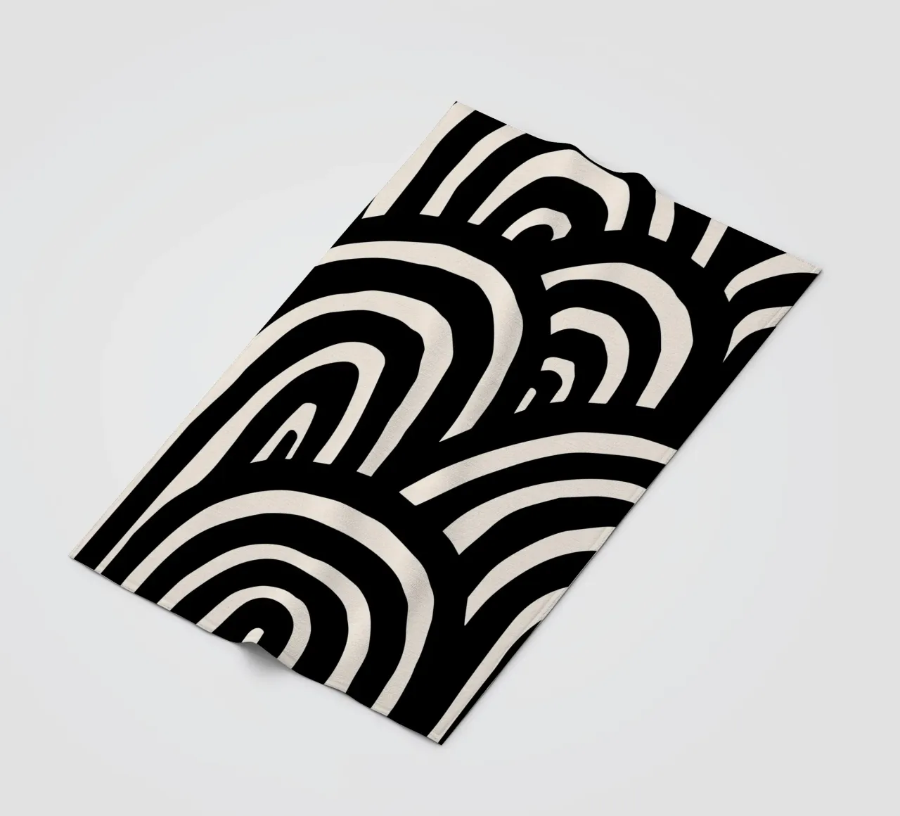 Linee astratte ondulate - Moderno e dinamico coperta in pile da Whole©
