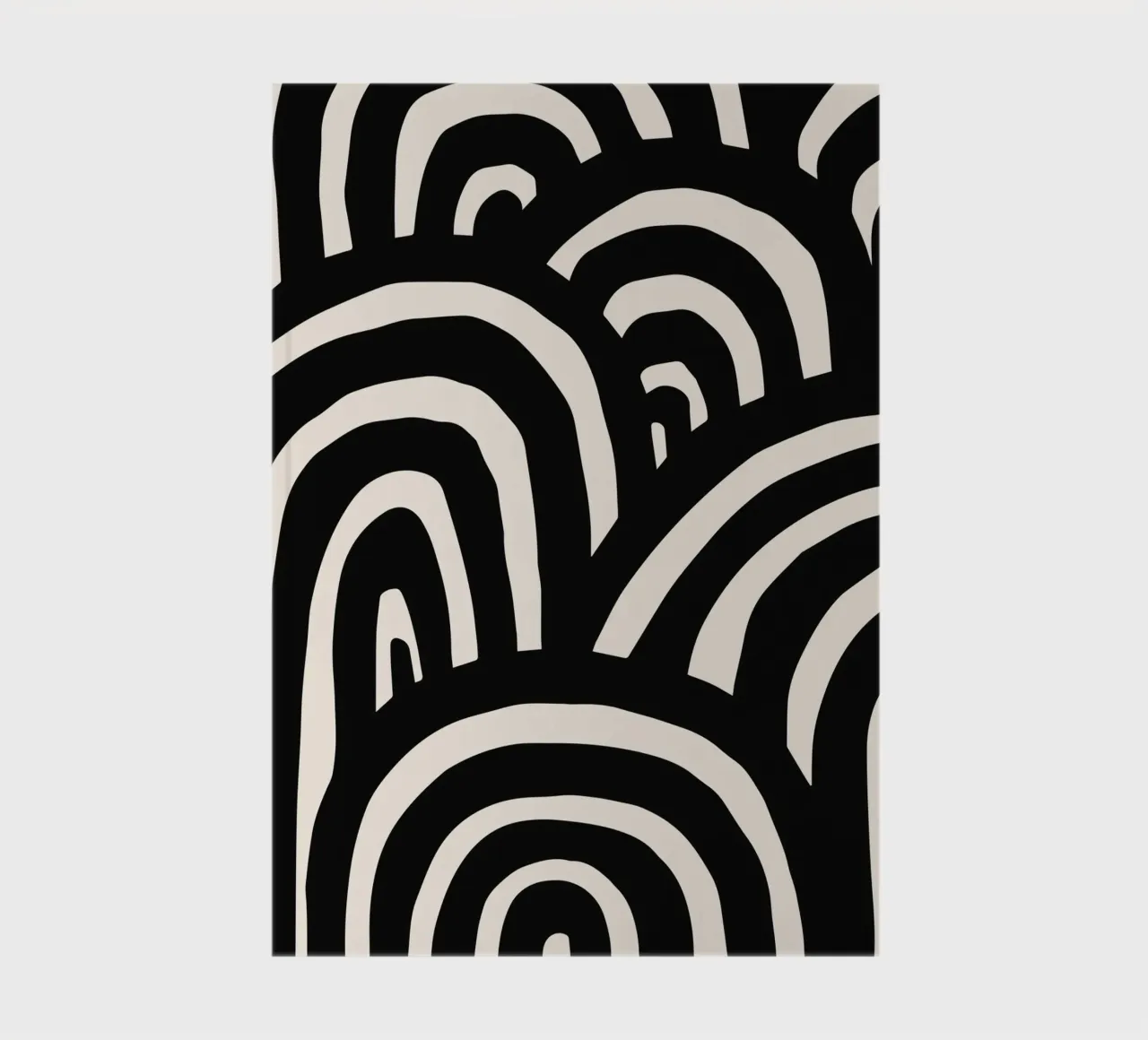 Abstract wavy lines - Modern & dynamic notebook by Whole©