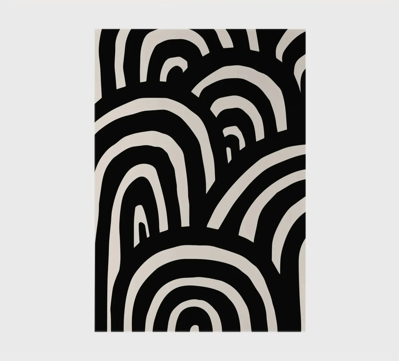 Abstract wavy lines - Modern & dynamic notebook by Whole©