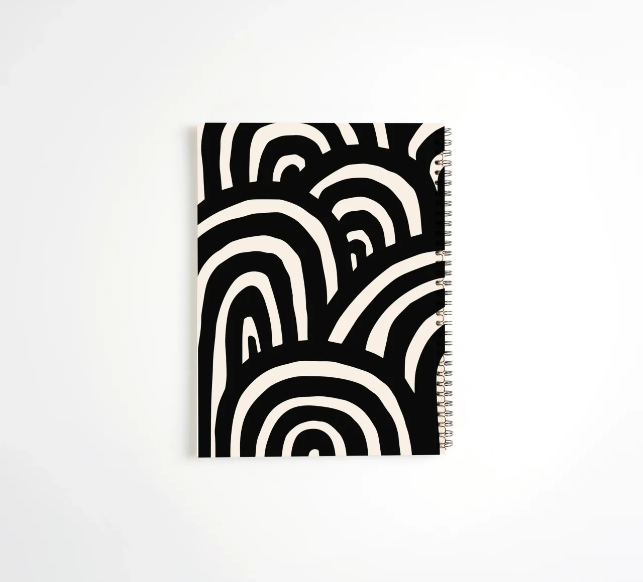 Abstract wavy lines - Modern & dynamic spiral notebook by Whole©
