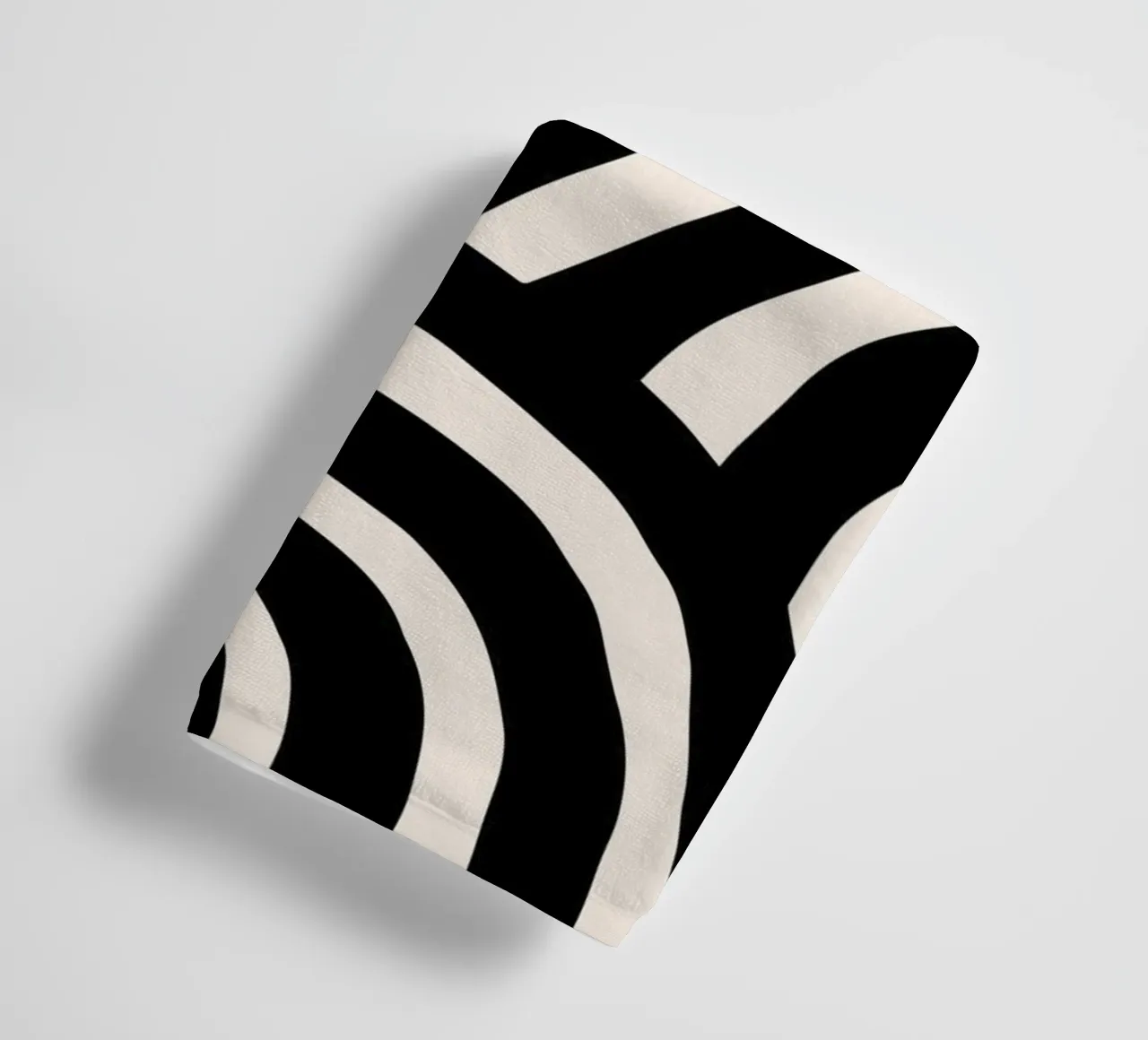 Abstract wavy lines - Modern & dynamic towel by Whole©