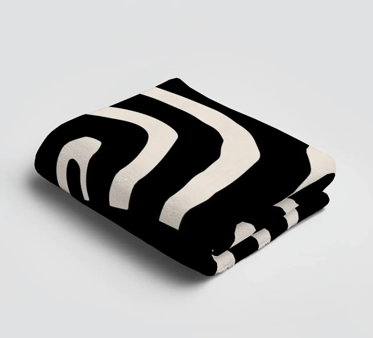 Abstract wavy lines - Modern & dynamic towel by Whole©