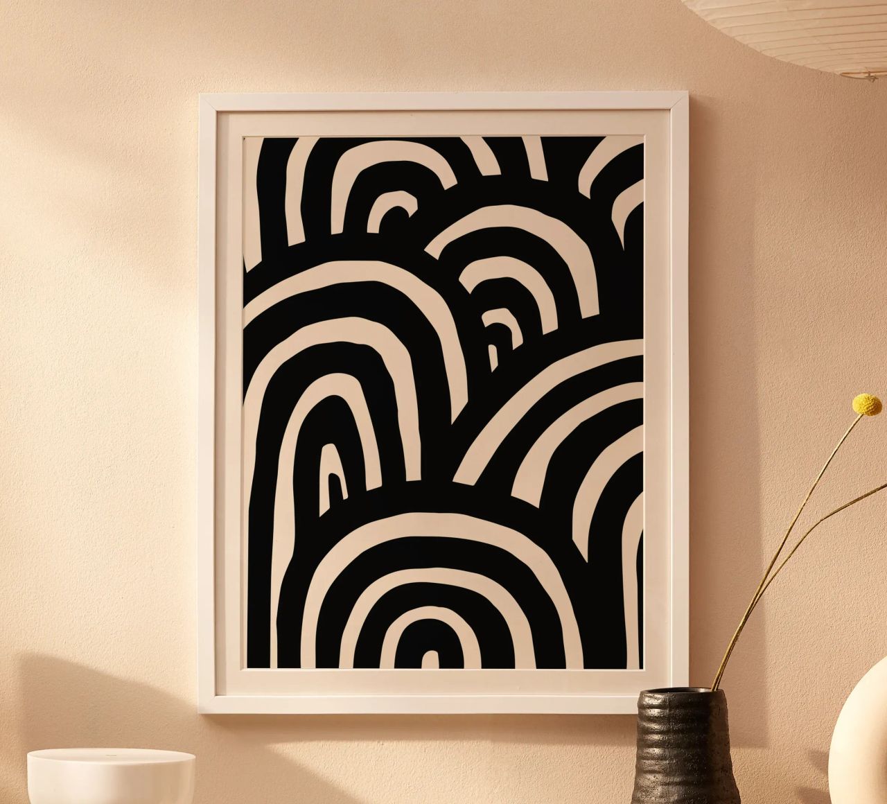 Abstract wavy lines - Modern & dynamic hahnemühle by Whole©