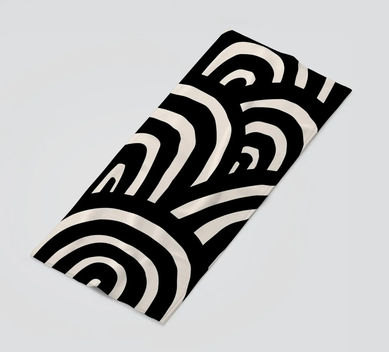 Linee astratte ondulate - Moderno e dinamico telo mare da Whole©