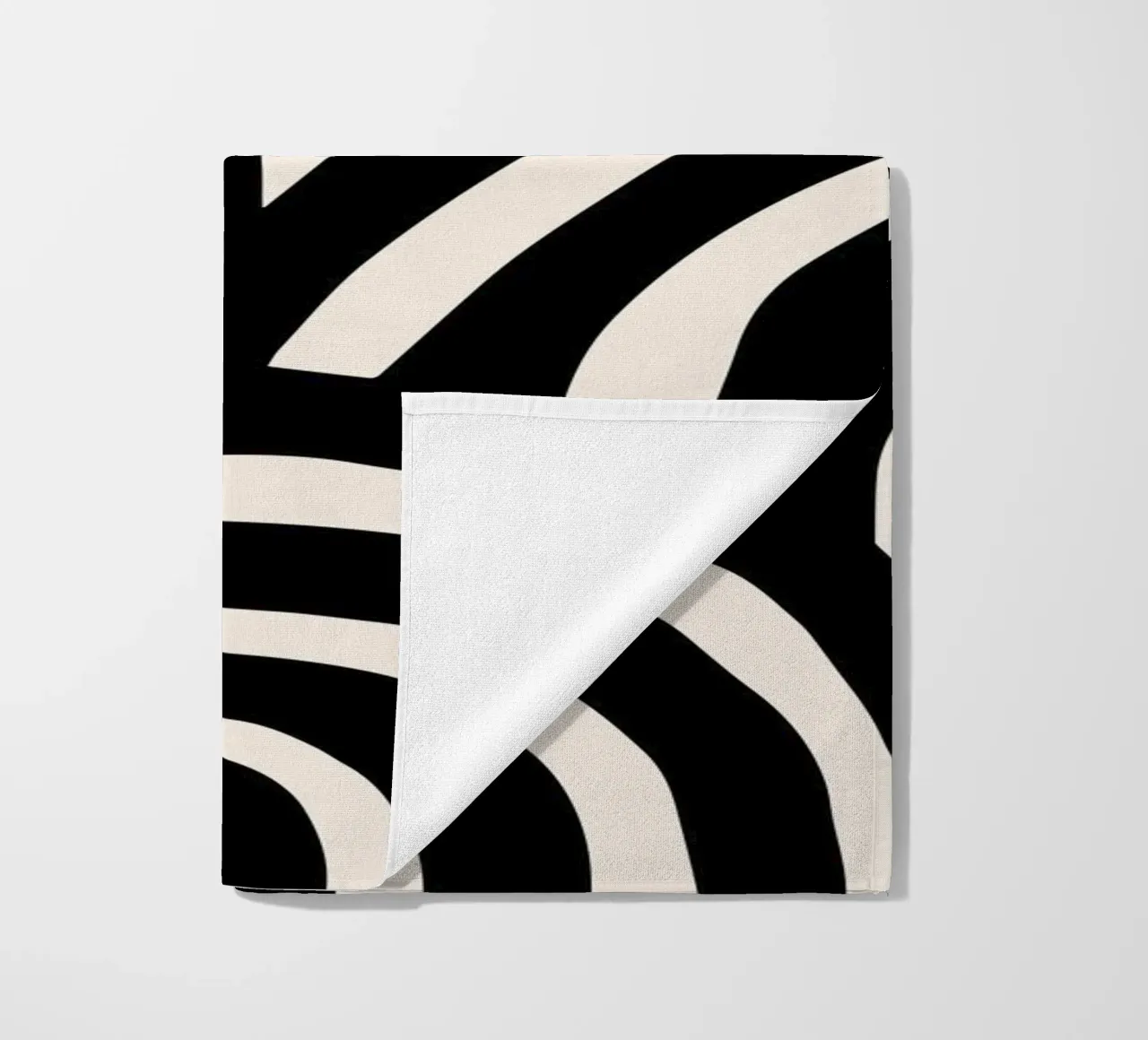 Linee astratte ondulate - Moderno e dinamico telo mare da Whole©