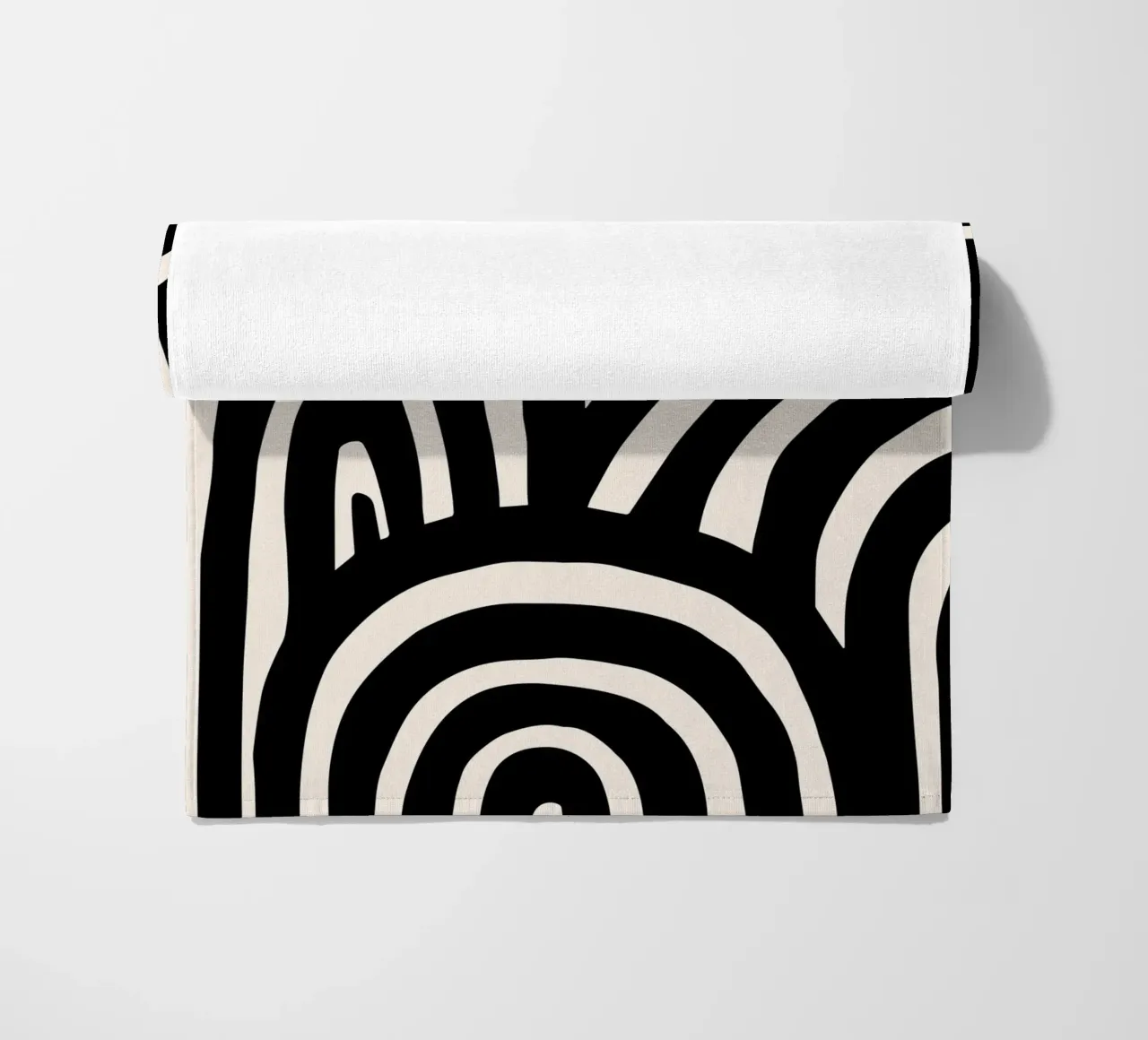 Linee astratte ondulate - Moderno e dinamico telo mare da Whole©