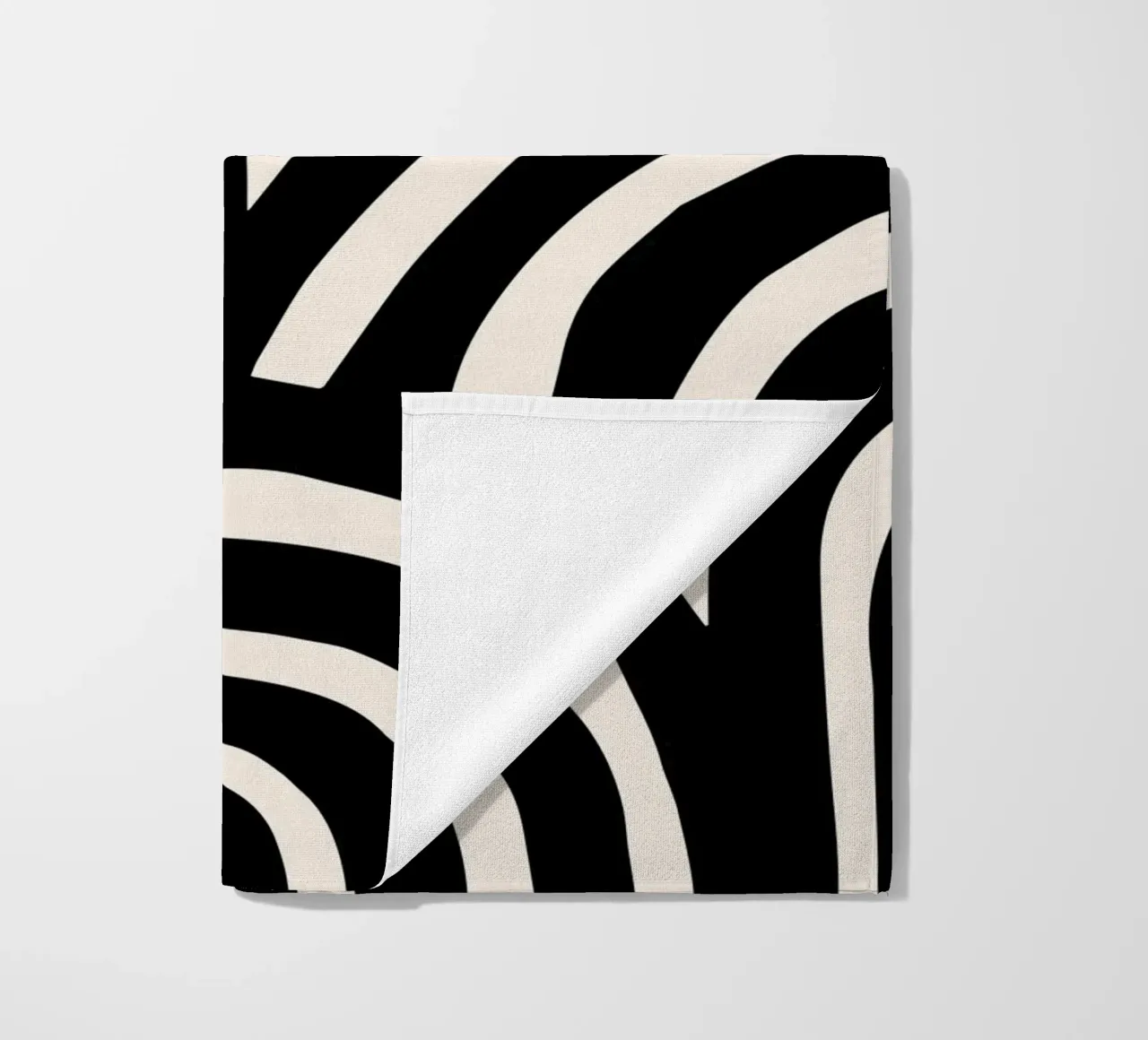 Linee astratte ondulate - Moderno e dinamico telo mare da Whole©