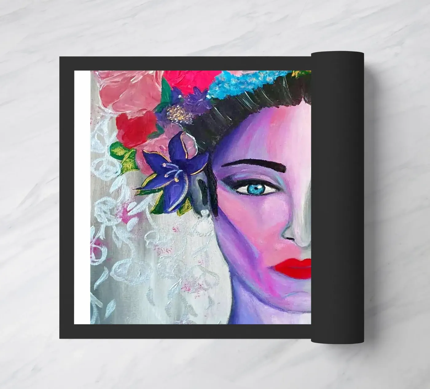 Flowers doormat by Soki-Art