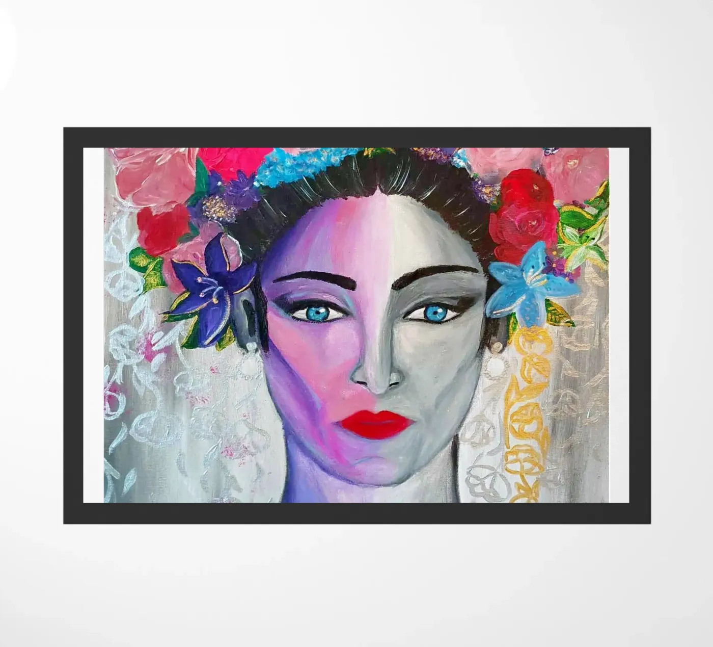 Flowers doormat by Soki-Art