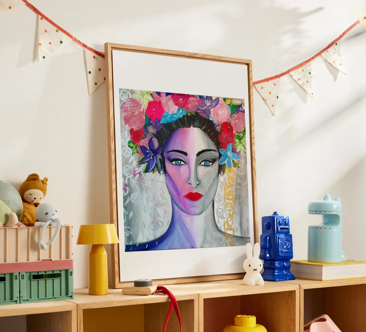 Flowers acryl van Soki-Art