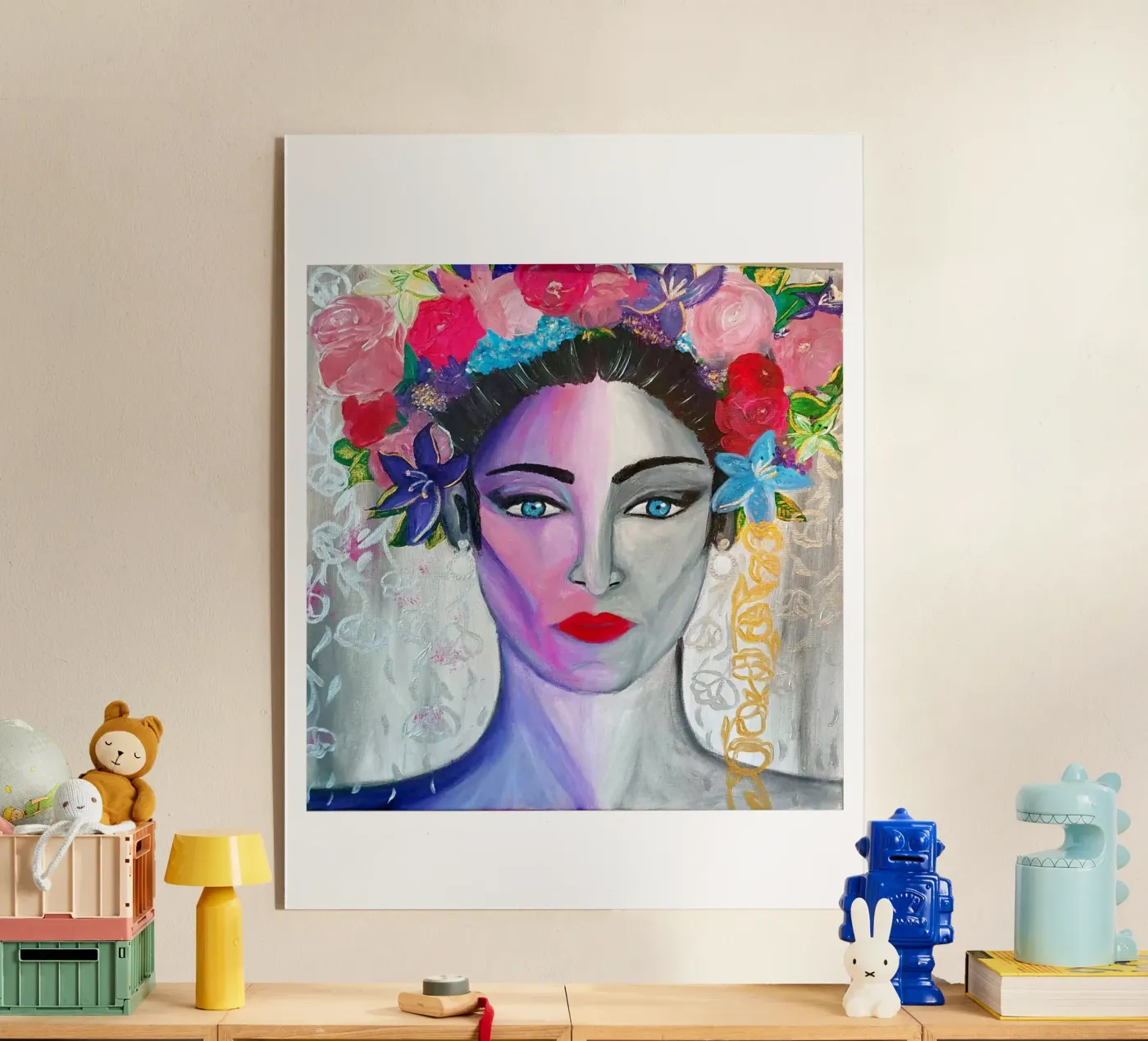 Flowers acryl van Soki-Art