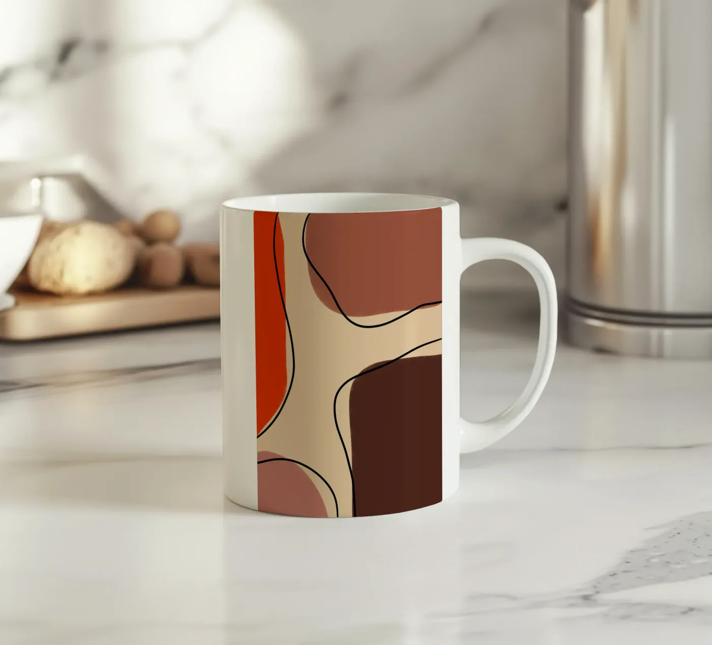 Spectral Whimsy ceramic mug by Mathudace Créas