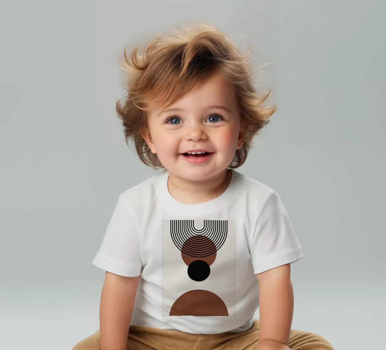Design geometrico Boho - minimale e armonioso maglietta neonato da Whole©