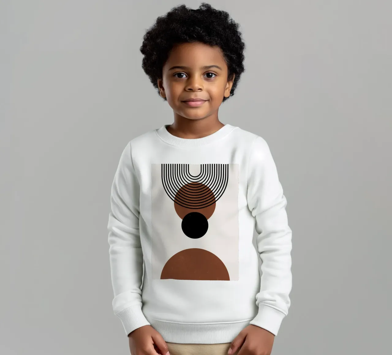 Design geometrico Boho - minimale e armonioso felpa bambino da Whole©