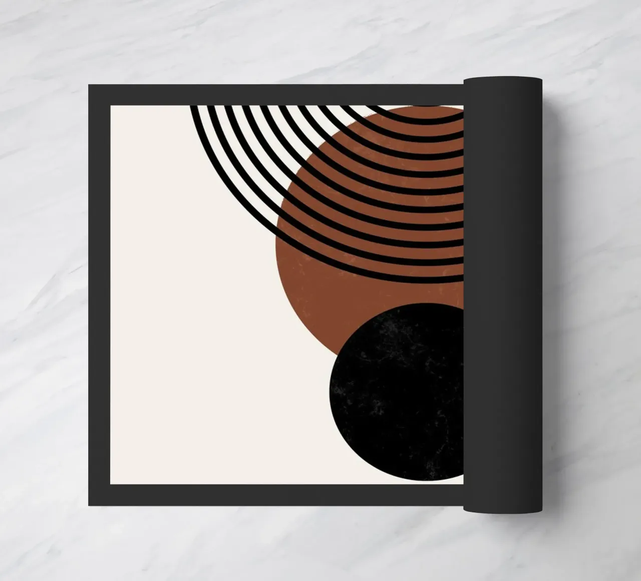 Design geometrico Boho - minimale e armonioso zerbino da Whole©