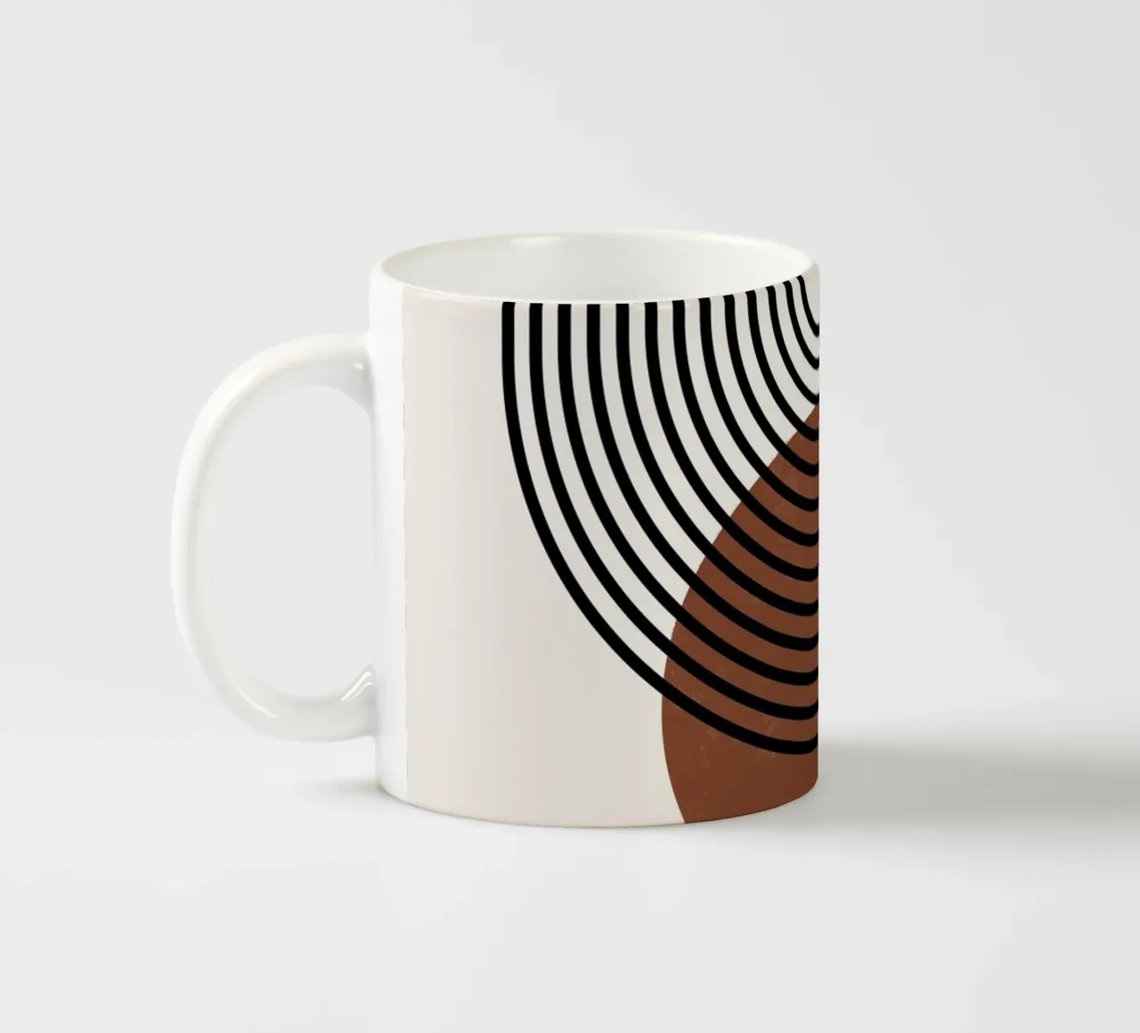 Design geometrico Boho - minimale e armonioso tazza in ceramica da Whole©