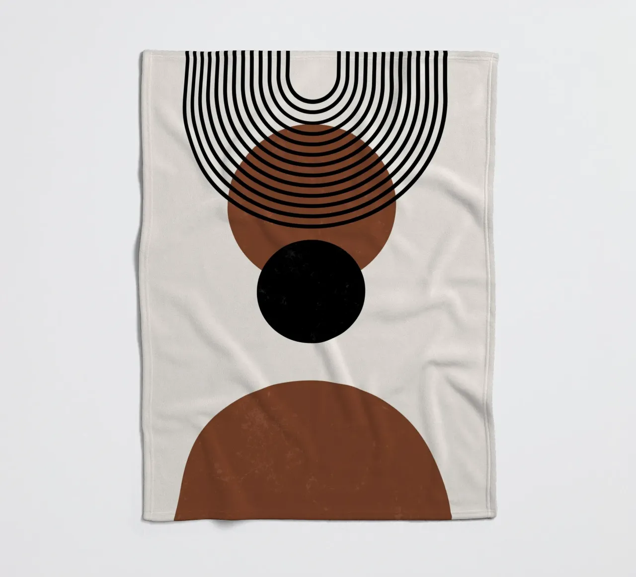 Design geometrico Boho - minimale e armonioso coperta in pile da Whole©