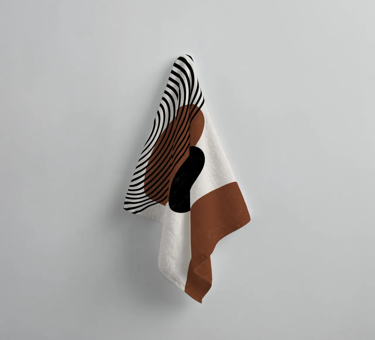 Design geometrico Boho - minimale e armonioso asciugamano da bagno da Whole©