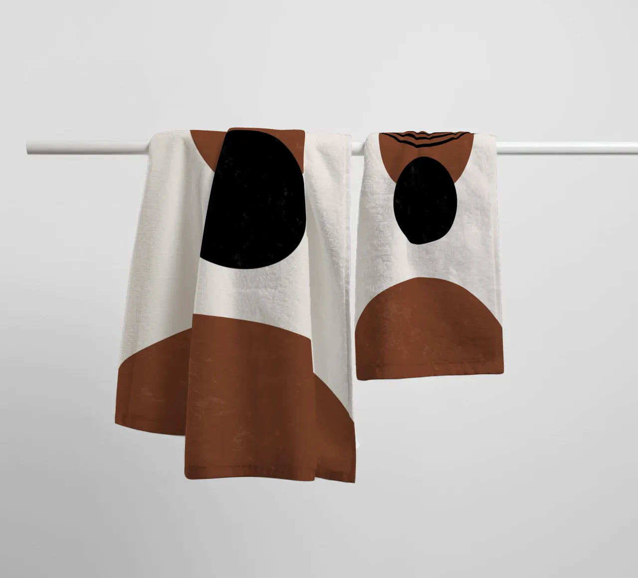 Boho geometric design - minimal & harmonious towel by Whole©