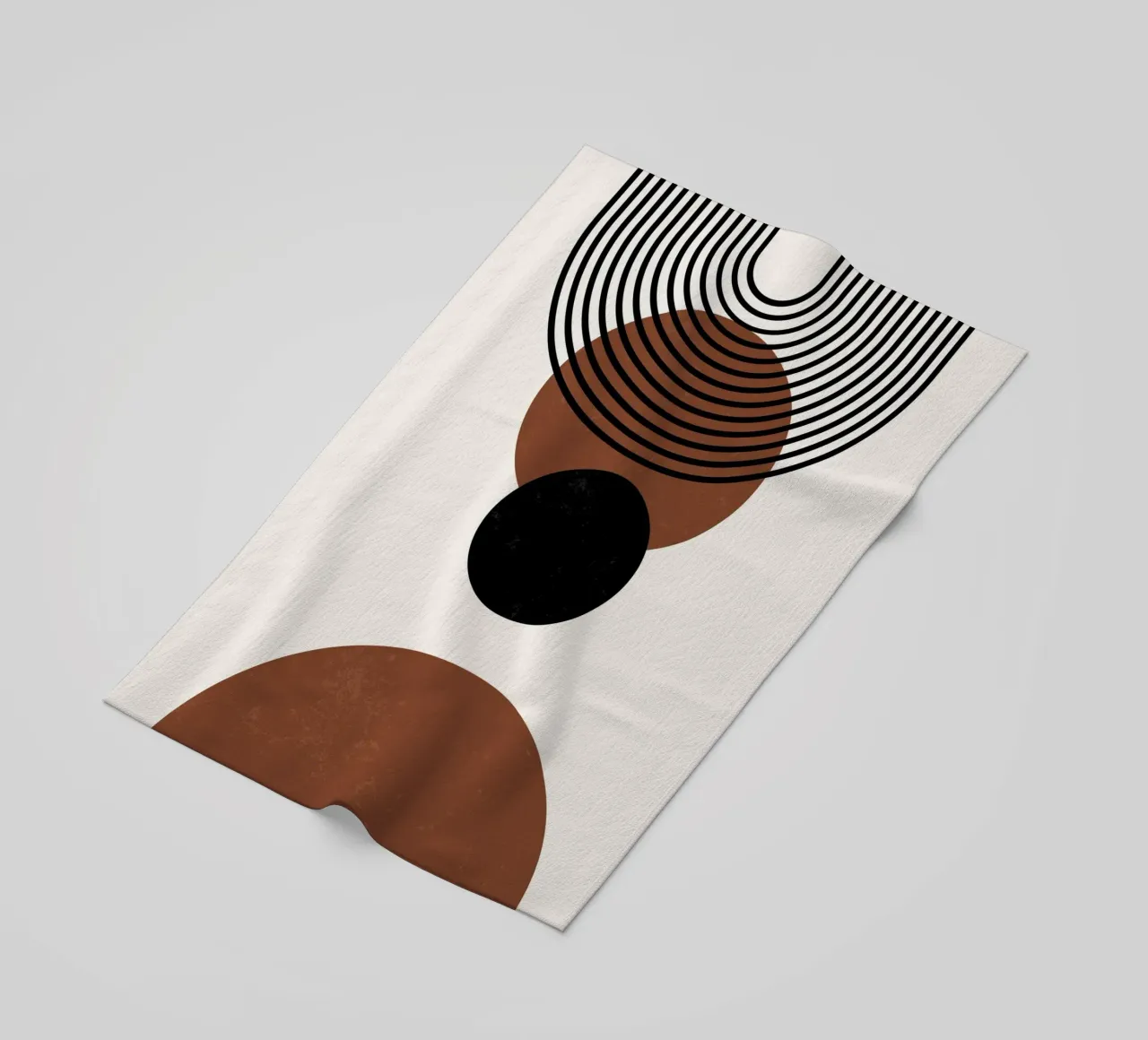 Design geometrico Boho - minimale e armonioso telo mare da Whole©