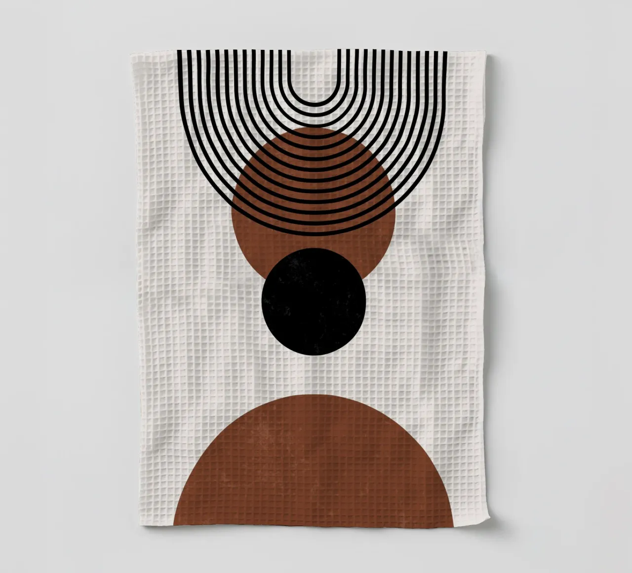 Design géométrique boho - Minimal & Harmonieux torchon de Whole©