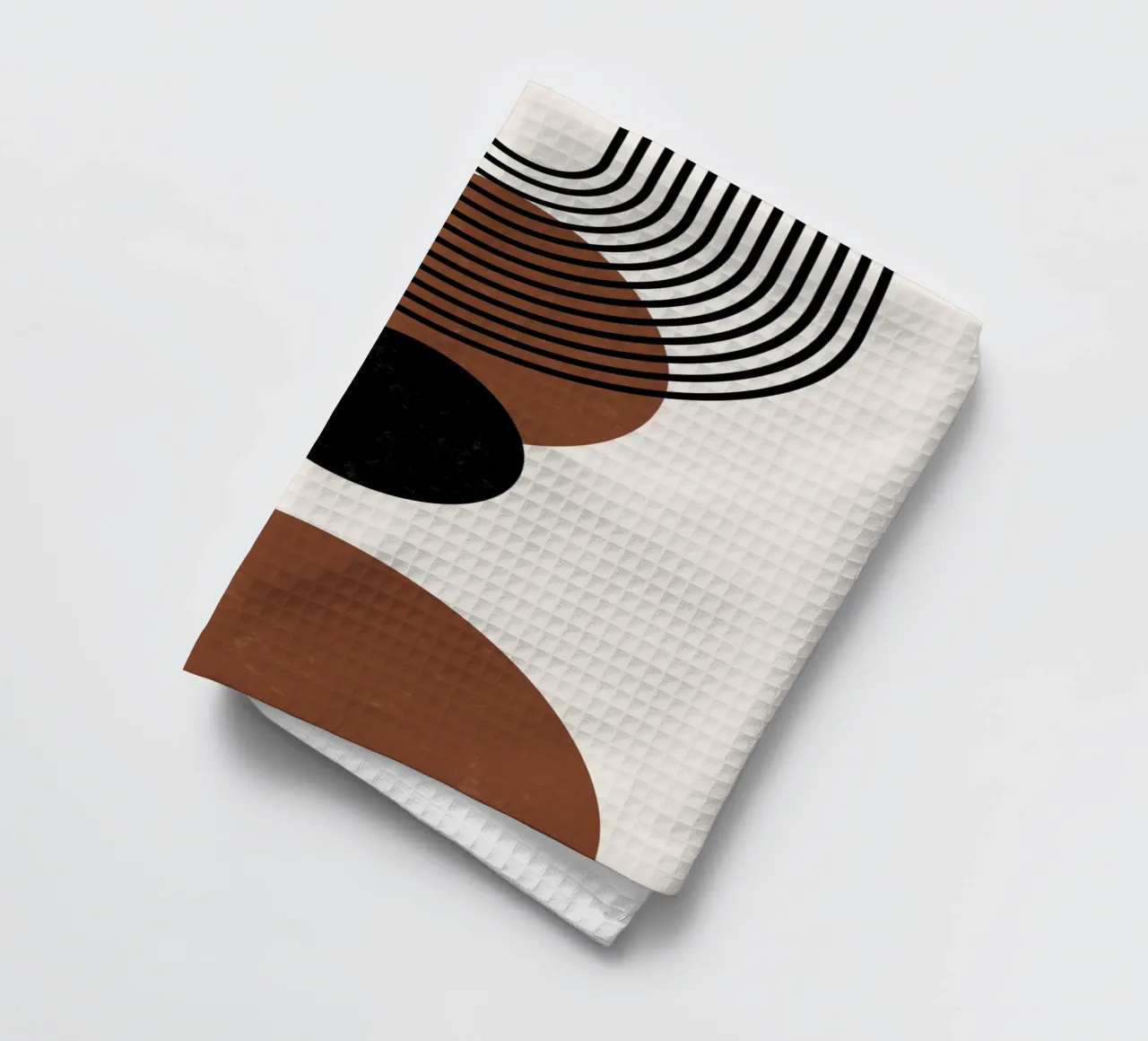 Design géométrique boho - Minimal & Harmonieux torchon de Whole©