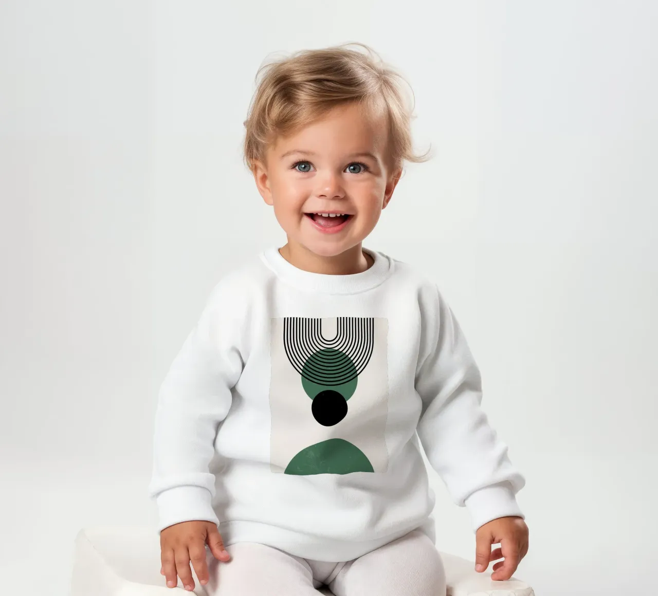 Cerchi e linee Boho - moderno e minimalista felpa neonato da Whole©