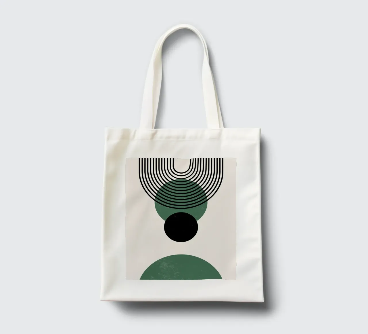 Cerchi e linee Boho - moderno e minimalista borsa in juta da Whole©