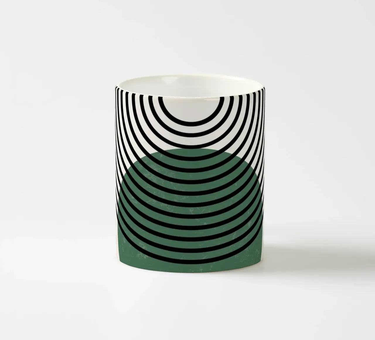 Boho circles & lines - modern & minimalist ceramic mug by Whole©