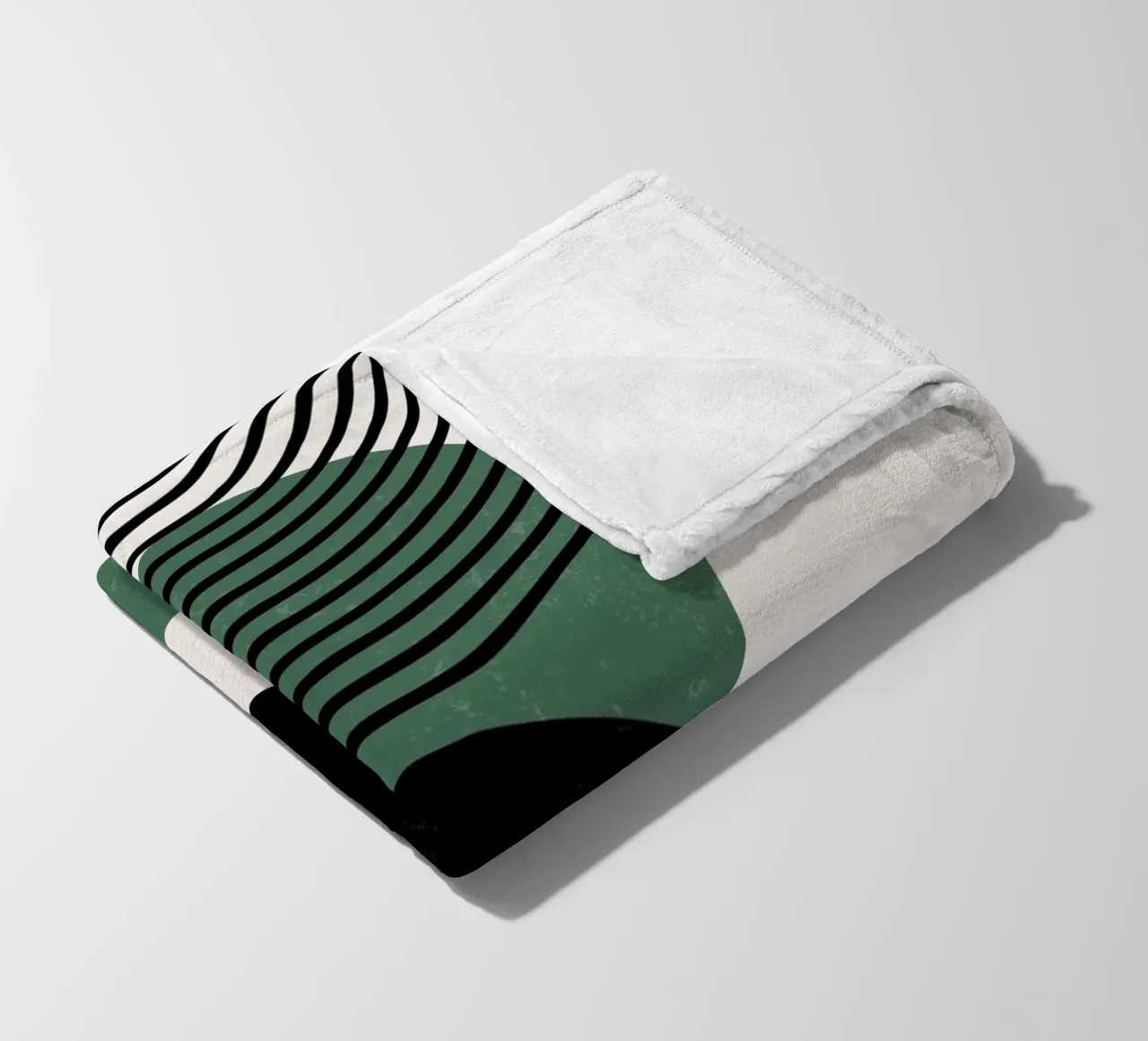 Boho circles & lines - modern & minimalist fleece blanket by Whole©