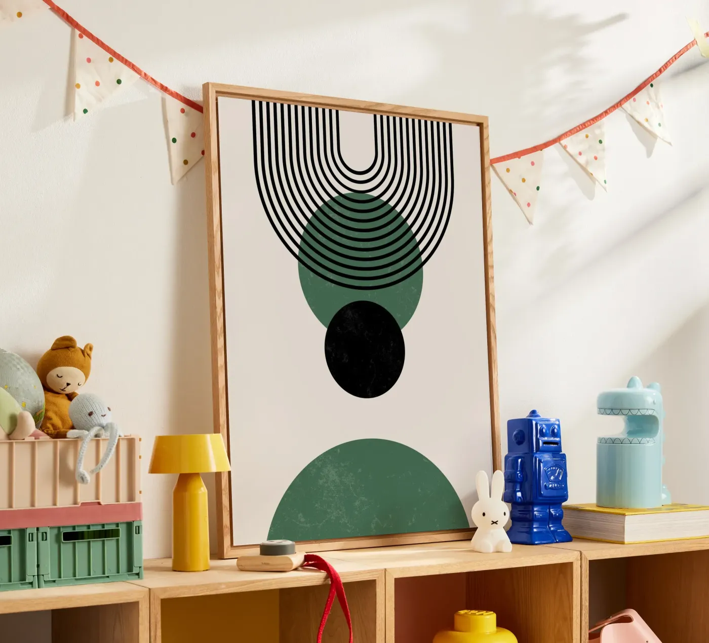 Cerchi e linee Boho - moderno e minimalista plexiglass da Whole©