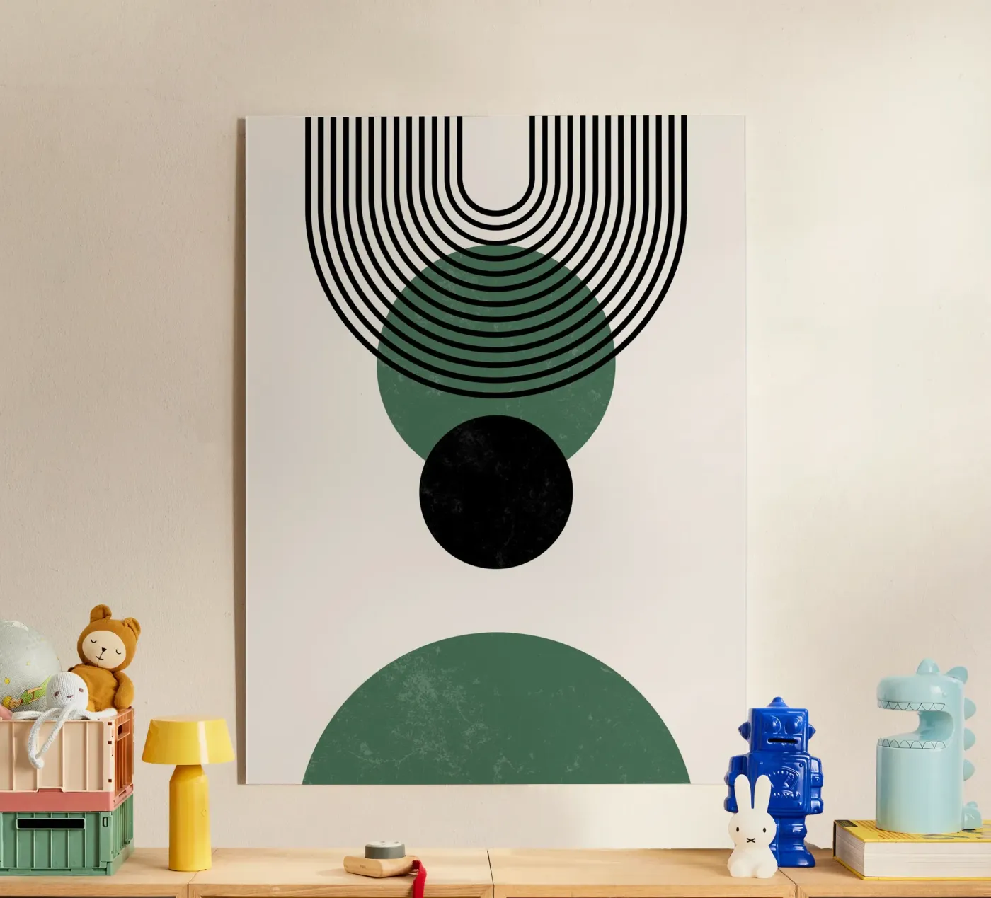 Cerchi e linee Boho - moderno e minimalista plexiglass da Whole©