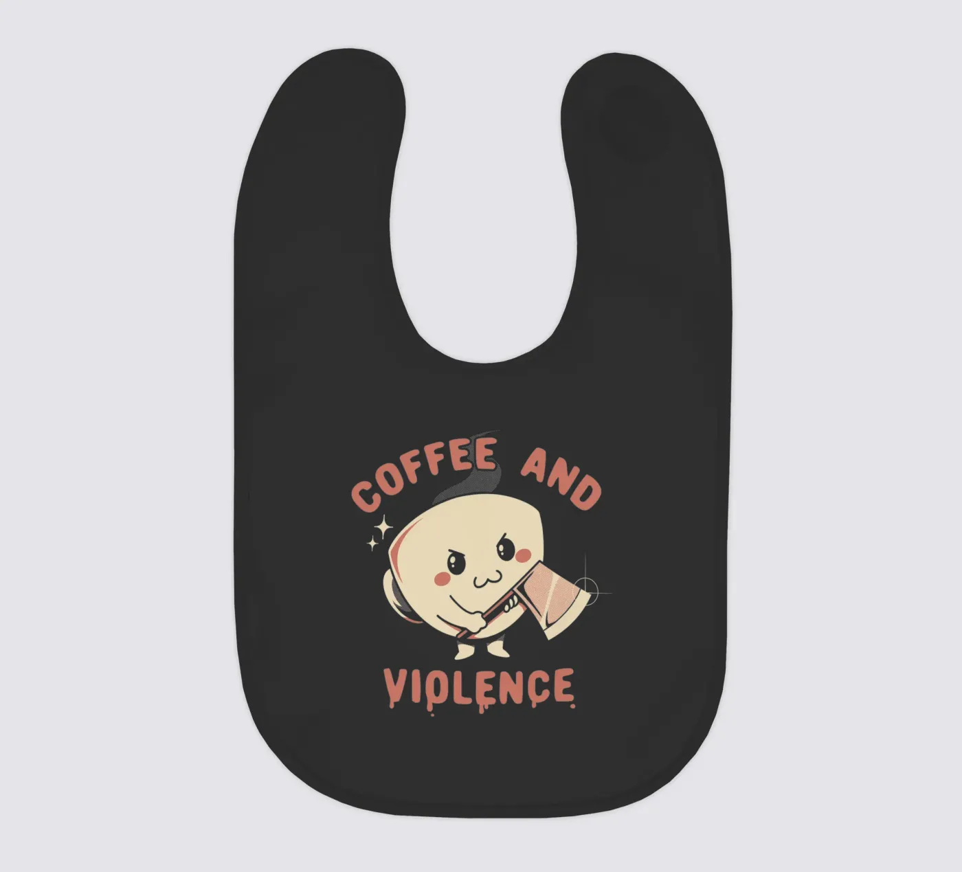 Coffee And Violence baby bib by Tobe Fonseca