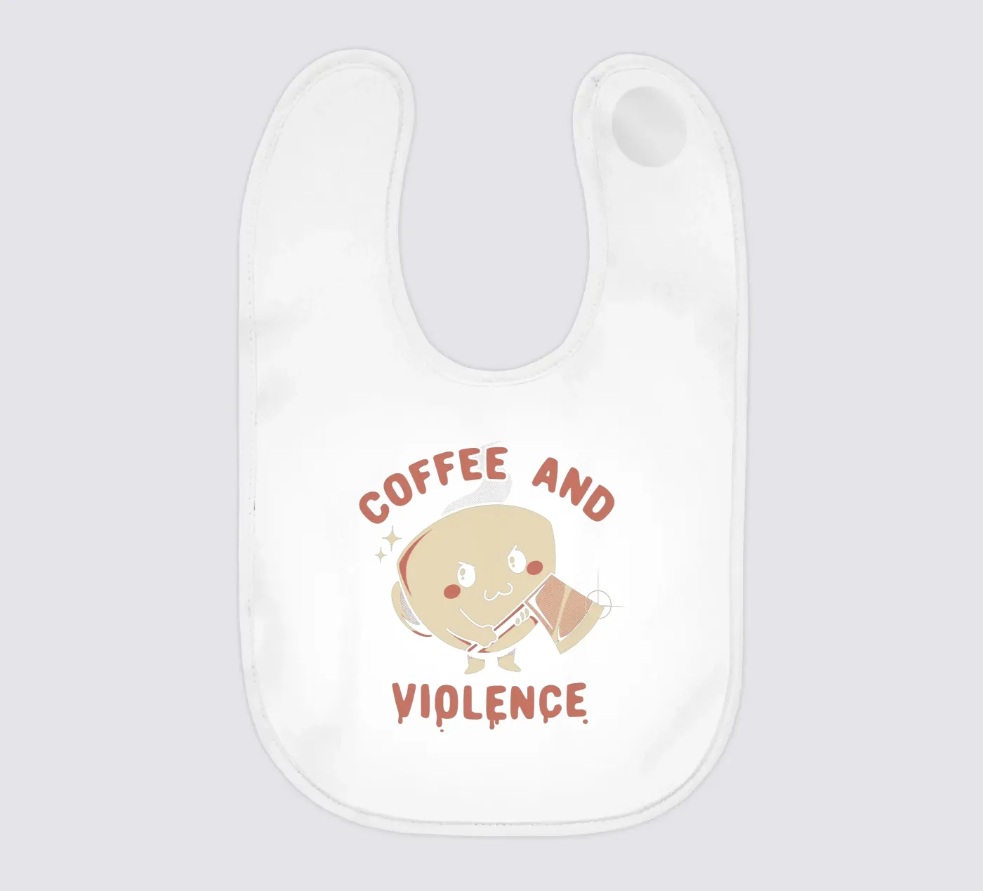 Coffee And Violence baby bib by Tobe Fonseca