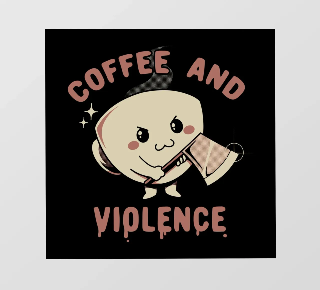 Caffè e violenza telo in pvc da Tobe Fonseca