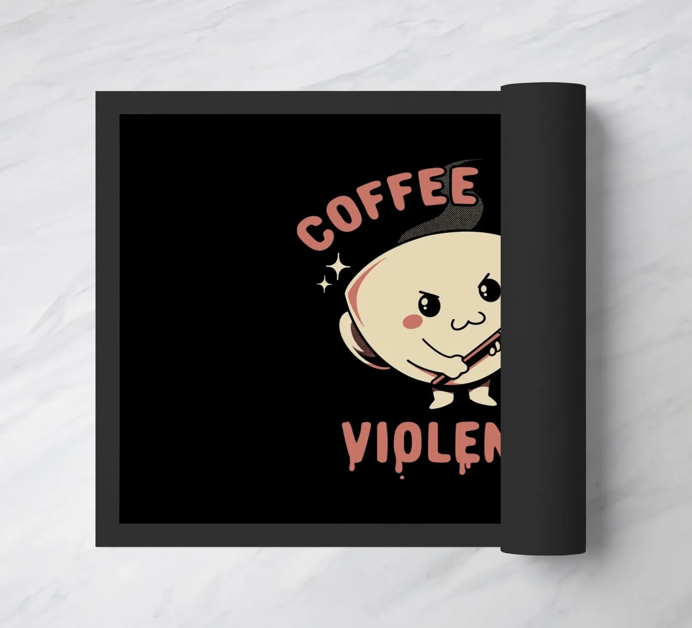 Coffee And Violence paillasson de Tobe Fonseca