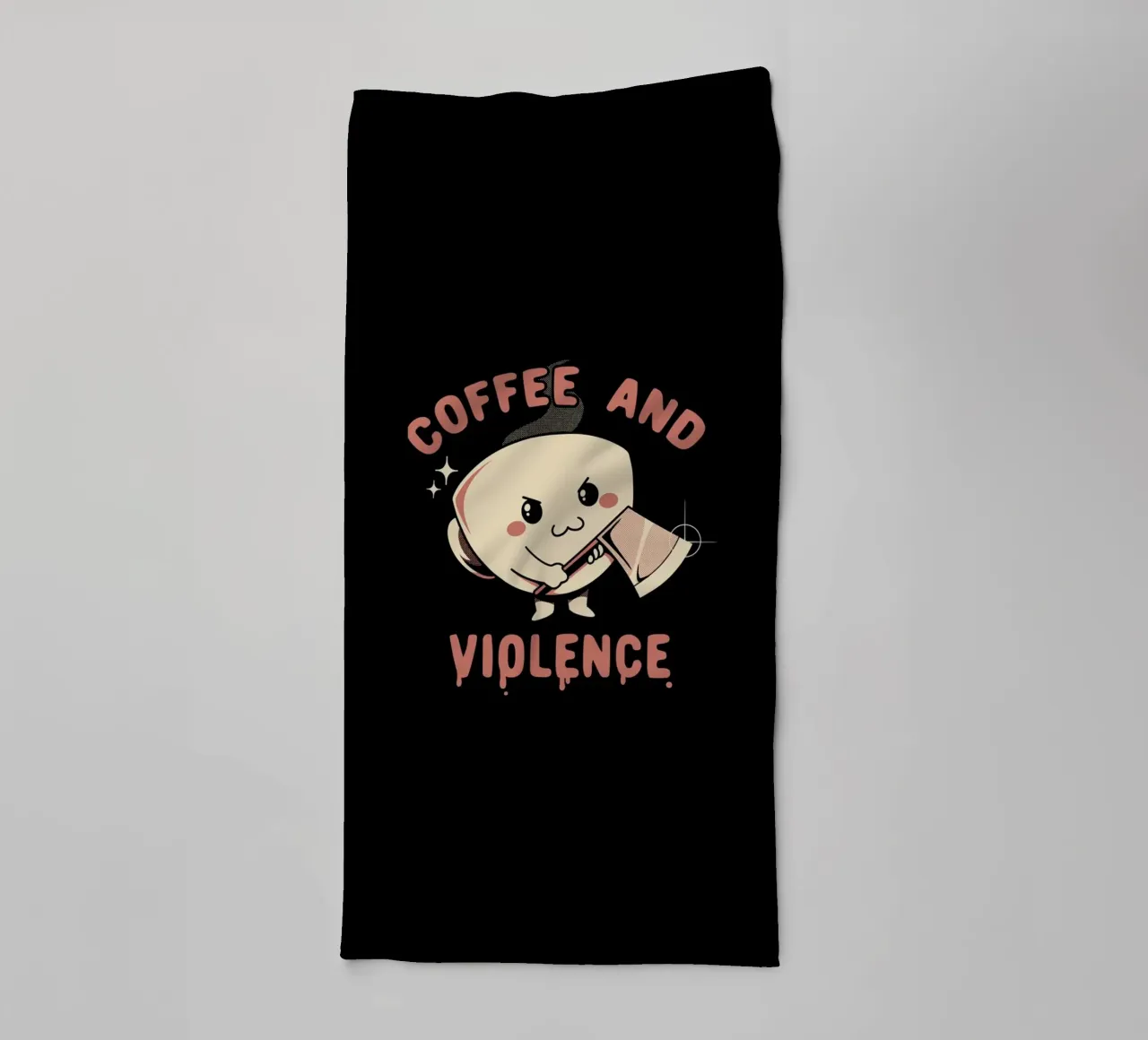 Caffè e violenza asciugamano da bagno da Tobe Fonseca