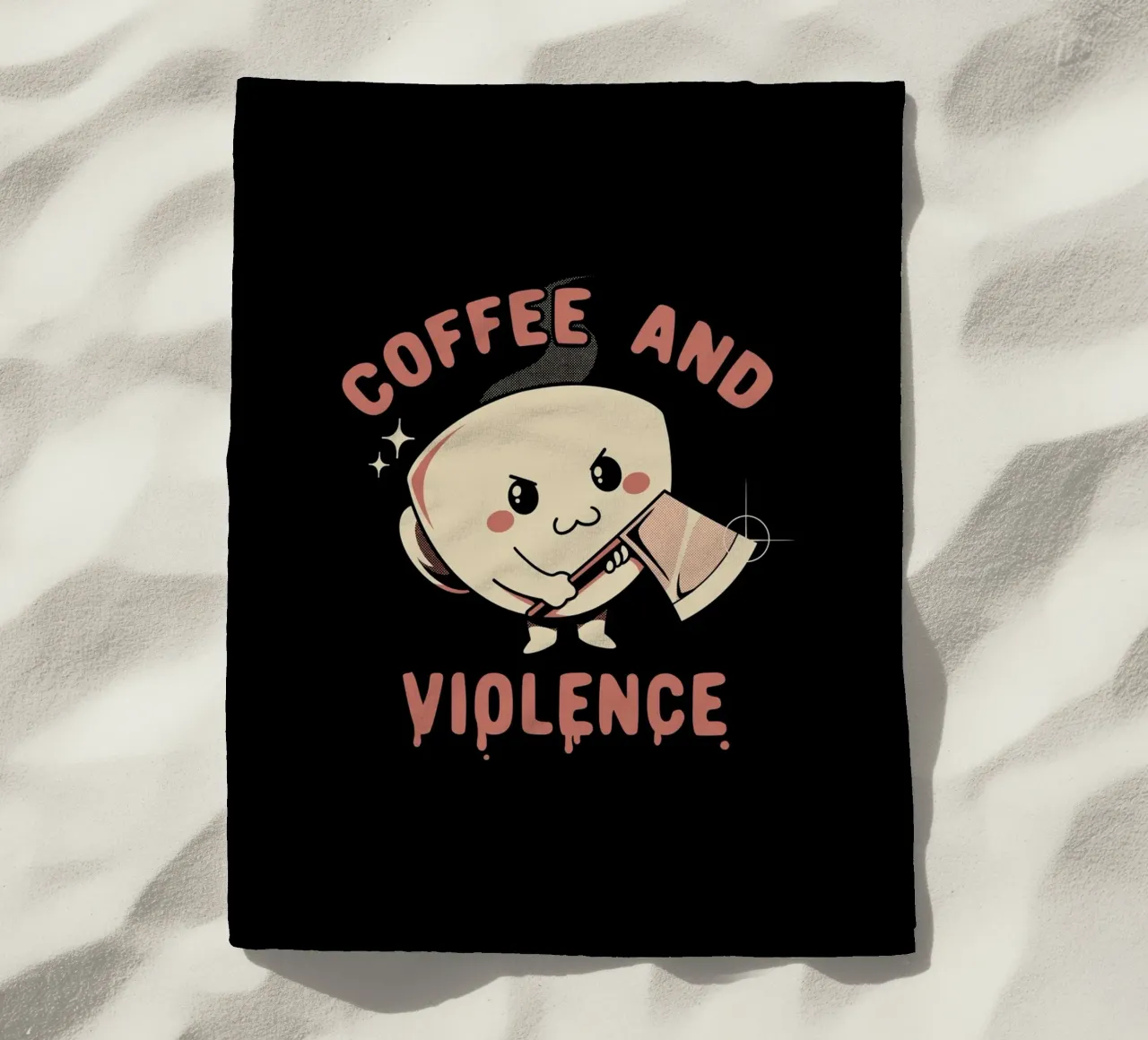 Caffè e violenza telo mare da Tobe Fonseca