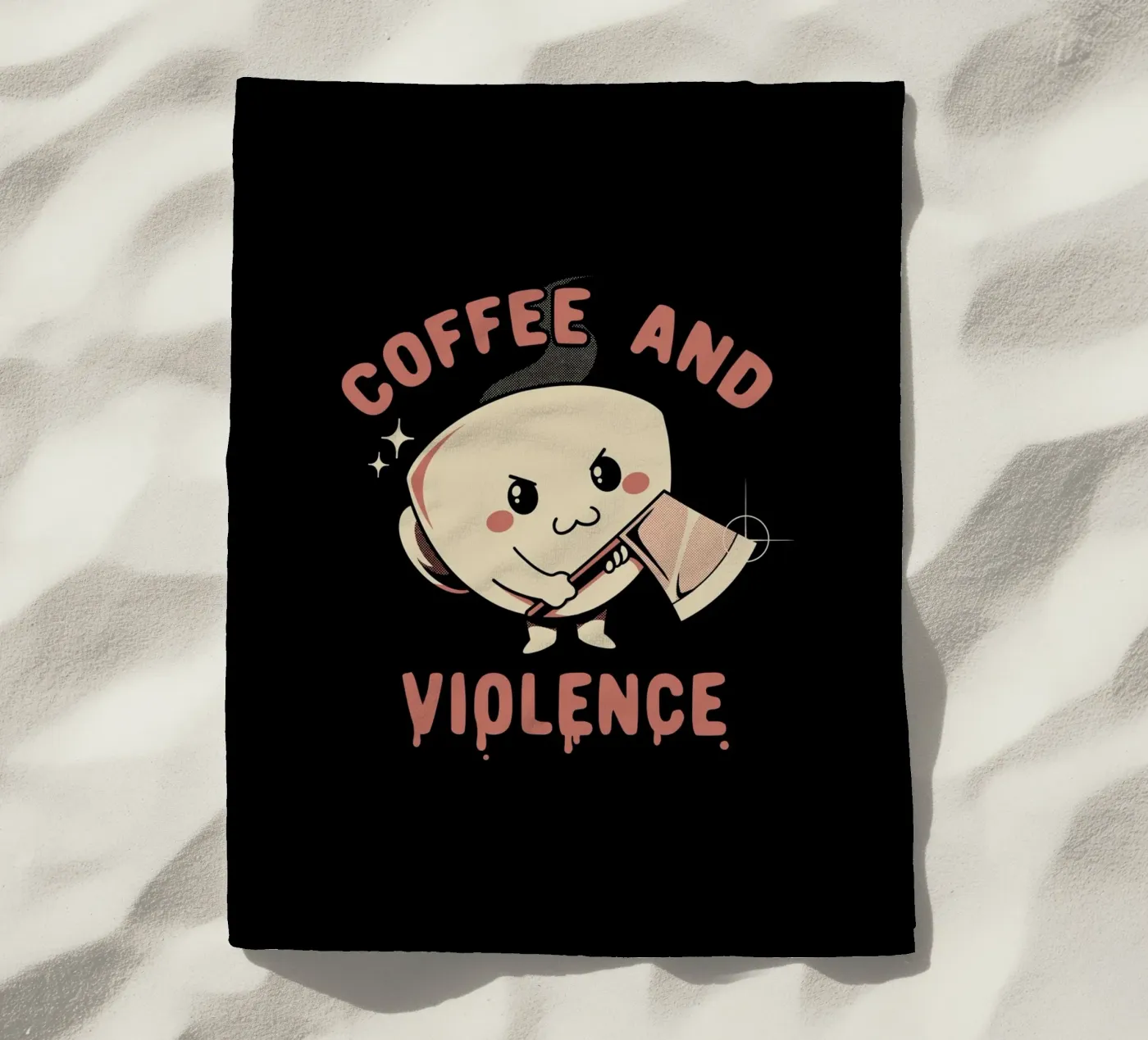 Coffee And Violence strandhanddoek van Tobe Fonseca