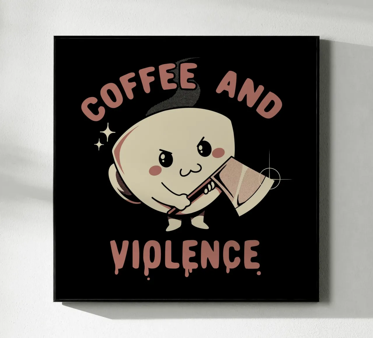 Caffè e violenza plexiglass da Tobe Fonseca