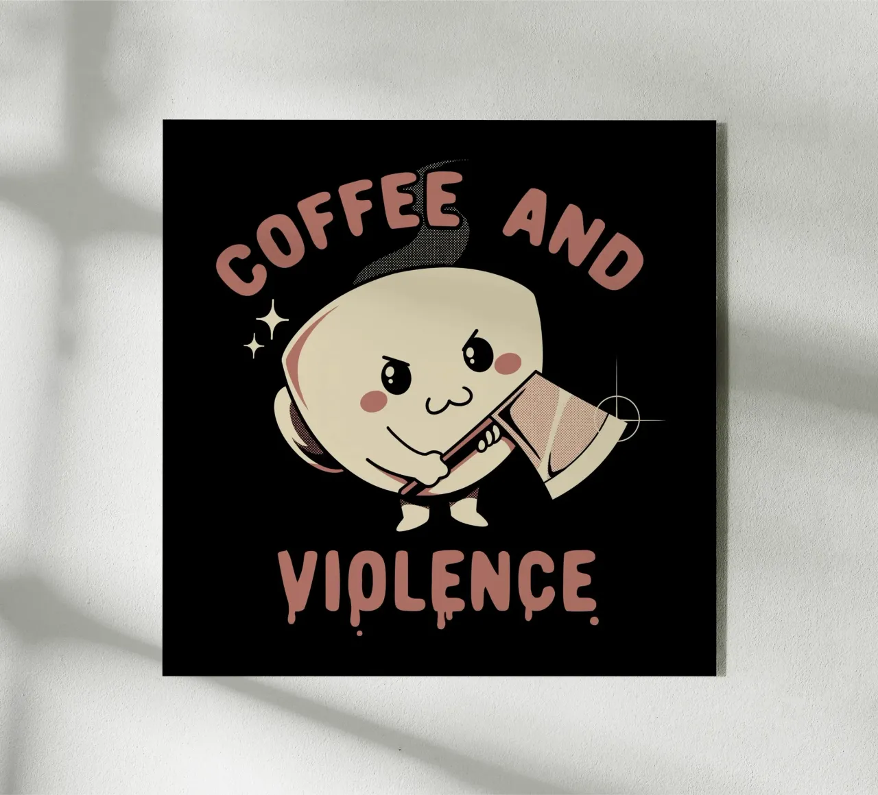 Caffè e violenza plexiglass da Tobe Fonseca