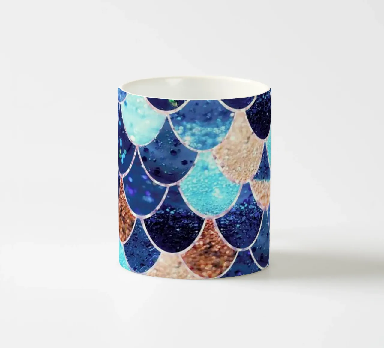 Blu sirena tazza in ceramica da Monika Strigel
