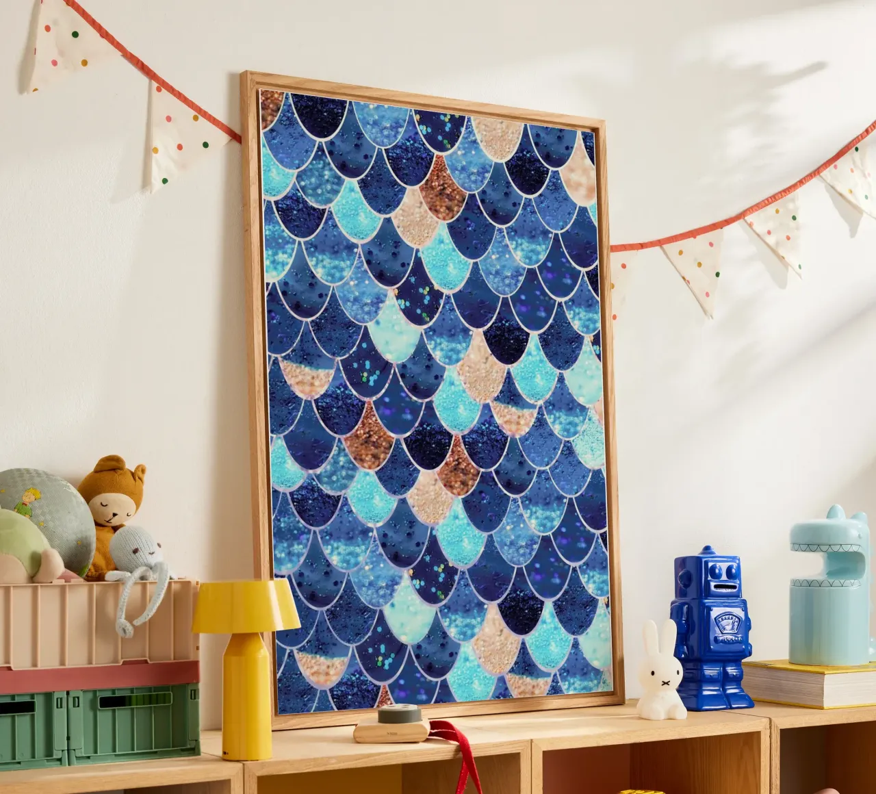 Blu sirena plexiglass da Monika Strigel