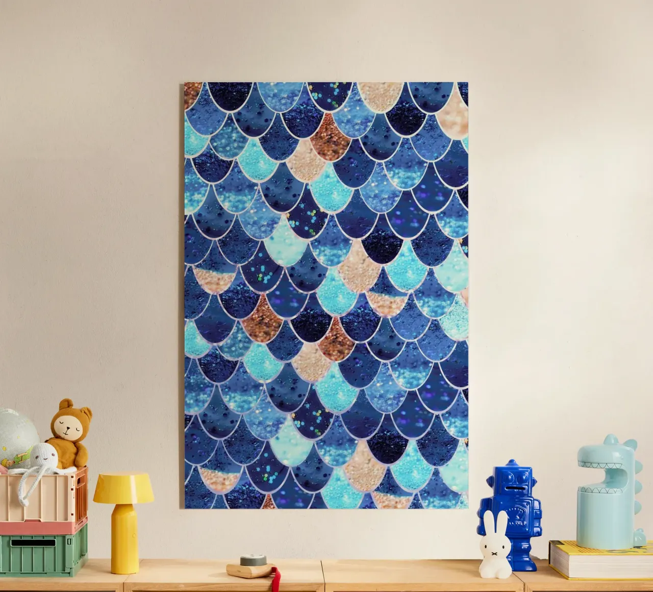 Blu sirena plexiglass da Monika Strigel