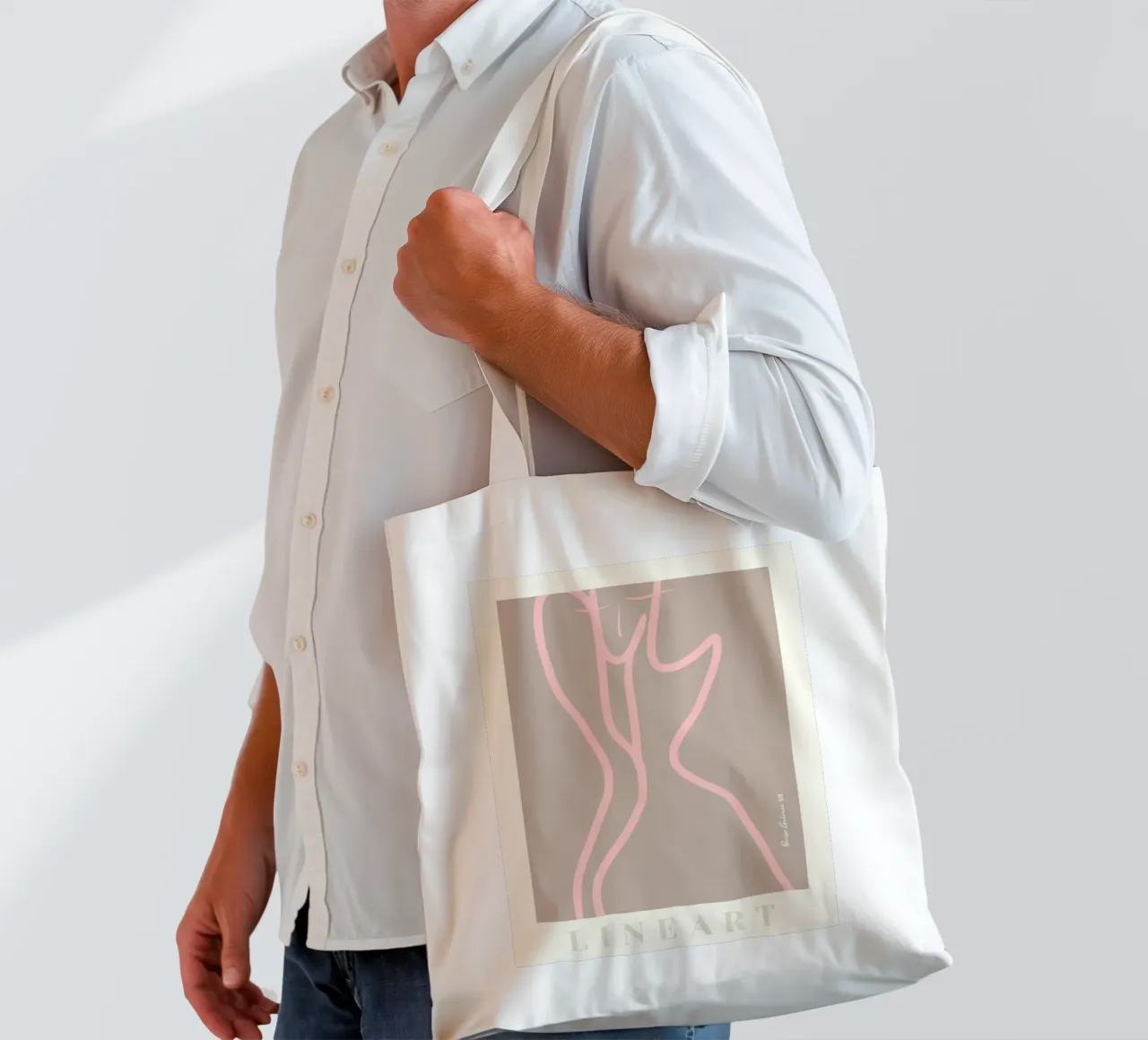 Echoing Dreams borsa in juta da Mike Leymi